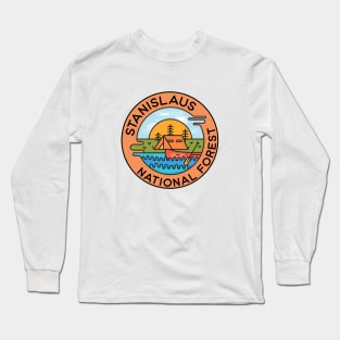 Stanislaus National Forest California Camping Canoe Long Sleeve T-Shirt